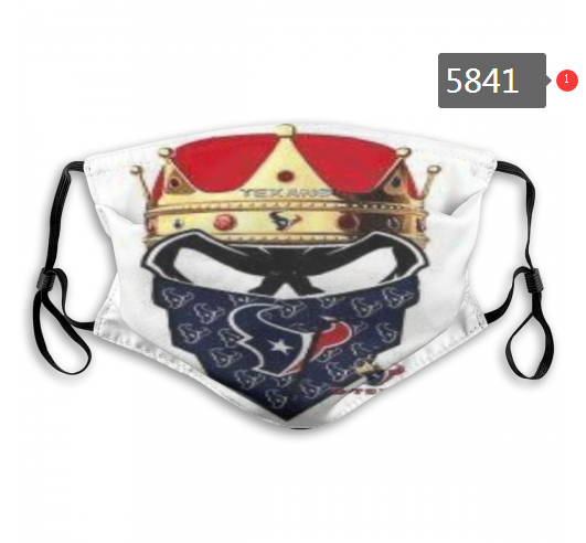 2020 NFL Houston Texans Dust mask with filter->nfl dust mask->Sports Accessory